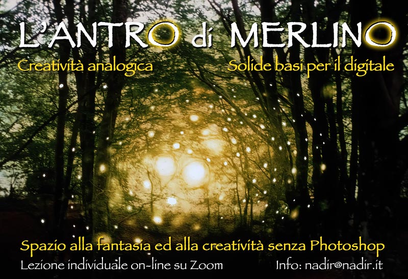 Antro di Merlino, creatività, fotomontaggi, fotografia analogica